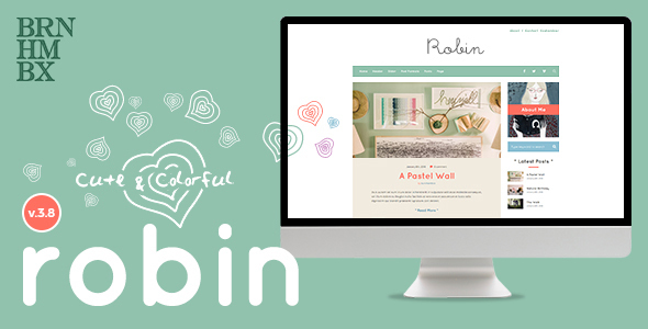 Robin - Cute & Colorful Blog Theme